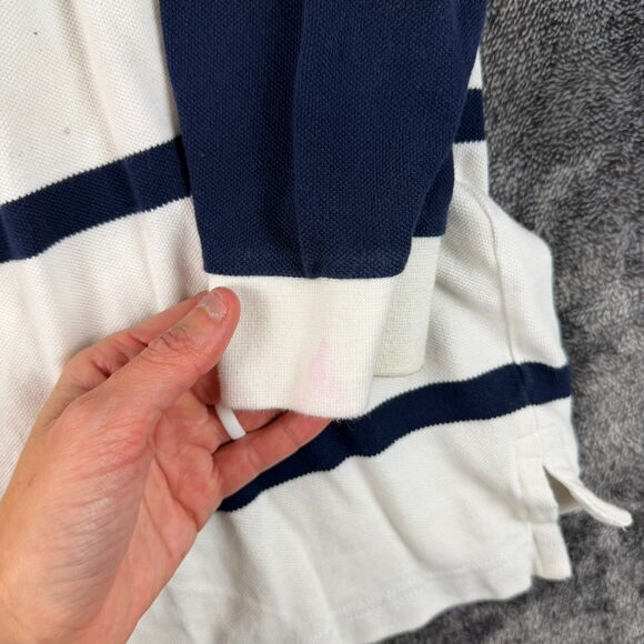 U.S Polo Assn. Men's M Rugby Polo Striped Long Sleeve Crest Embroidered *Read - Picture 12 of 16